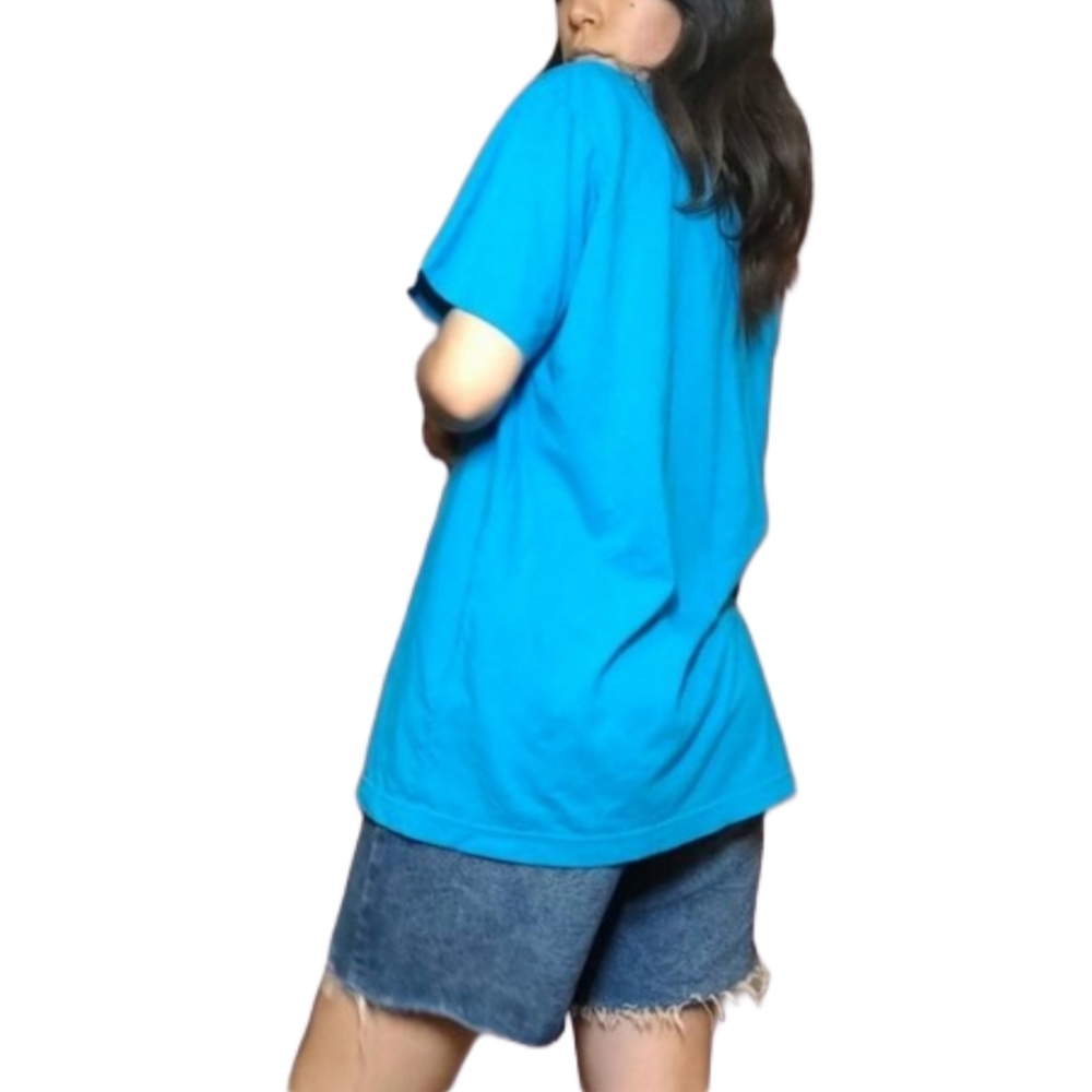 Bare Bones Blue Graphic Tee View 6